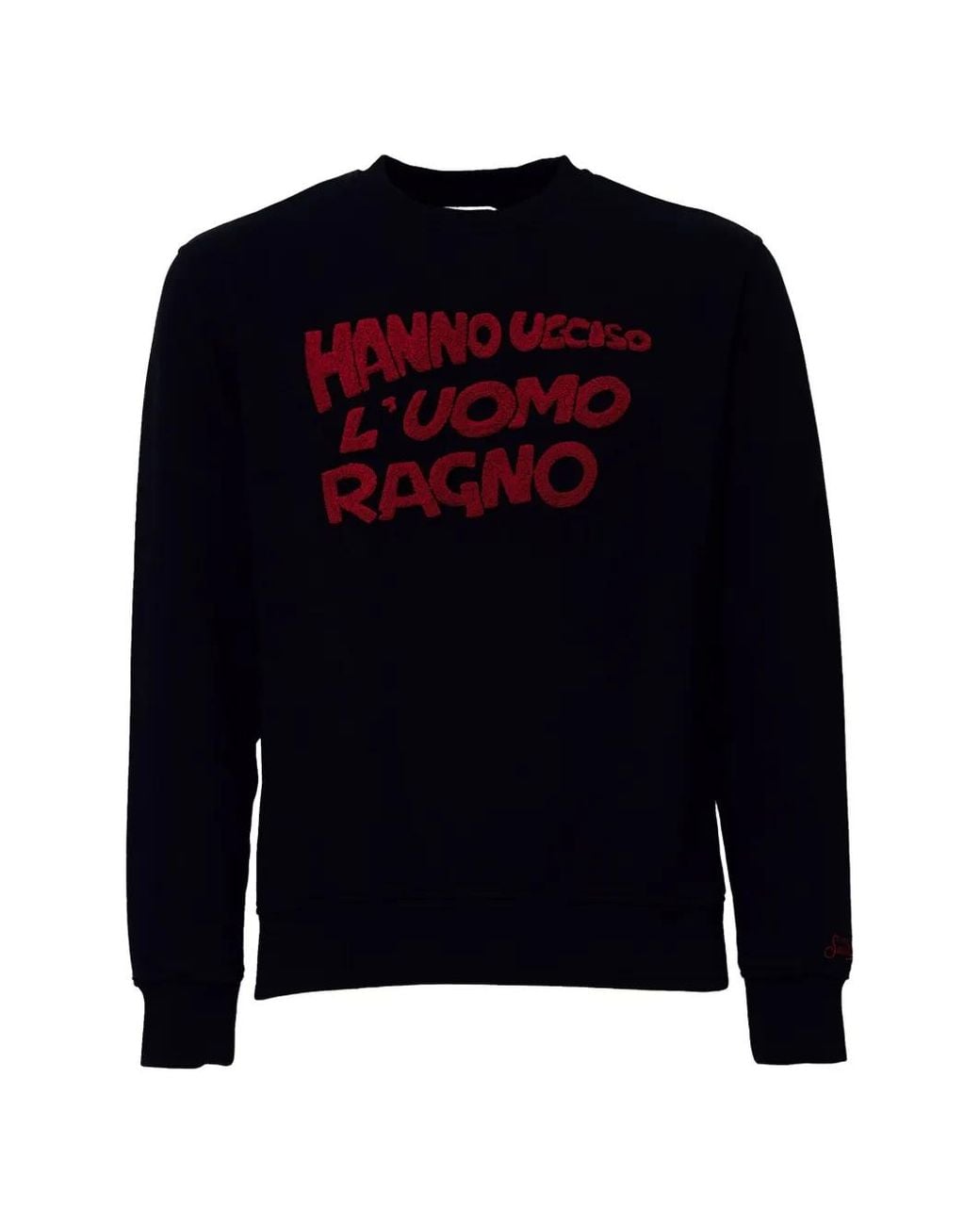 Mc2 Saint Barth Blue Soho Embroidered Sweatshirt for men
