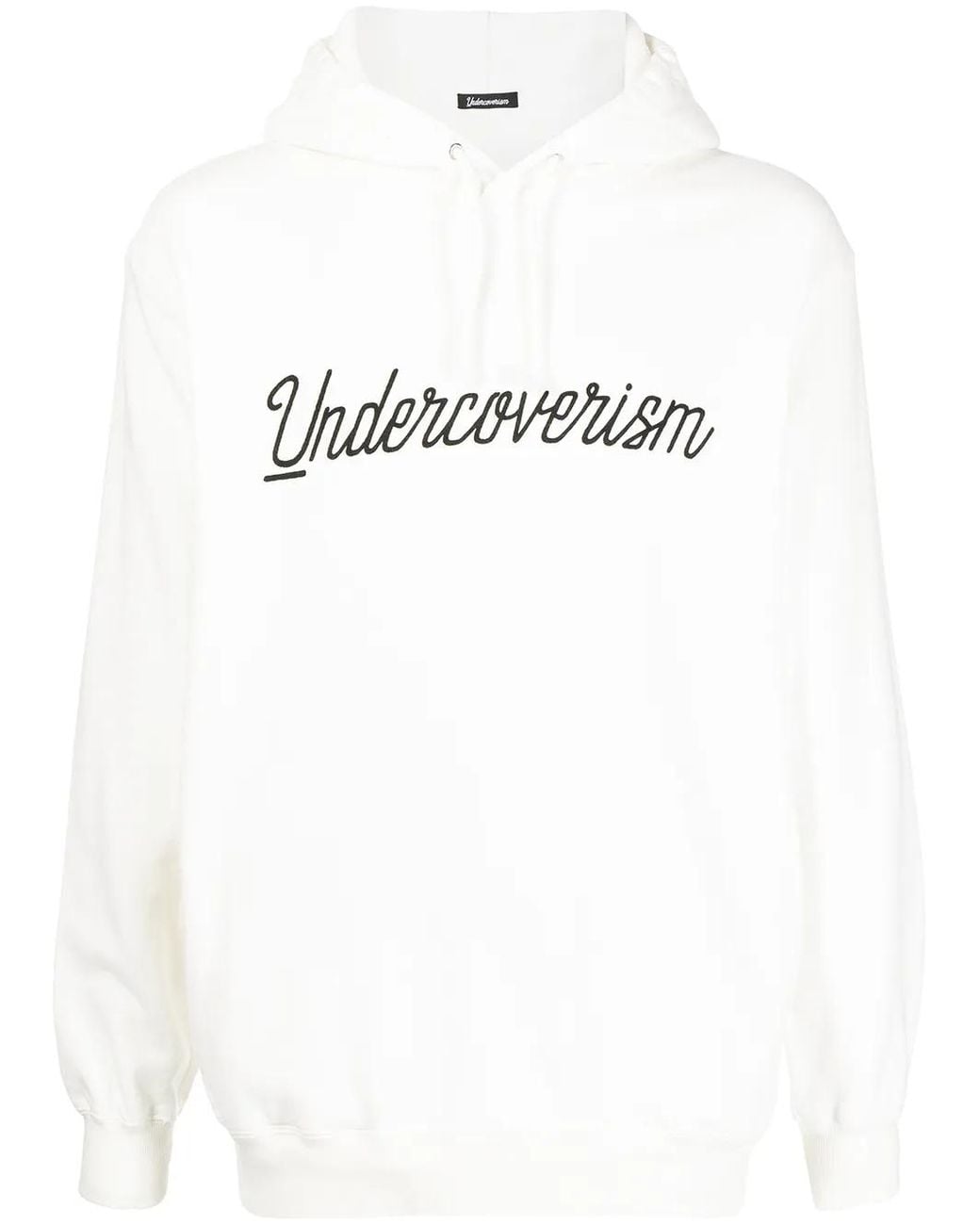 Undercoverism White Logo-Print Pullover Hoodie for men