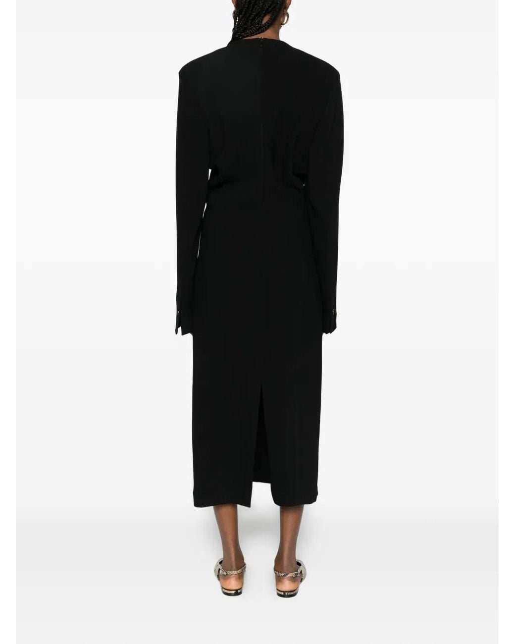 Totême Black Tailored Slouch Dress