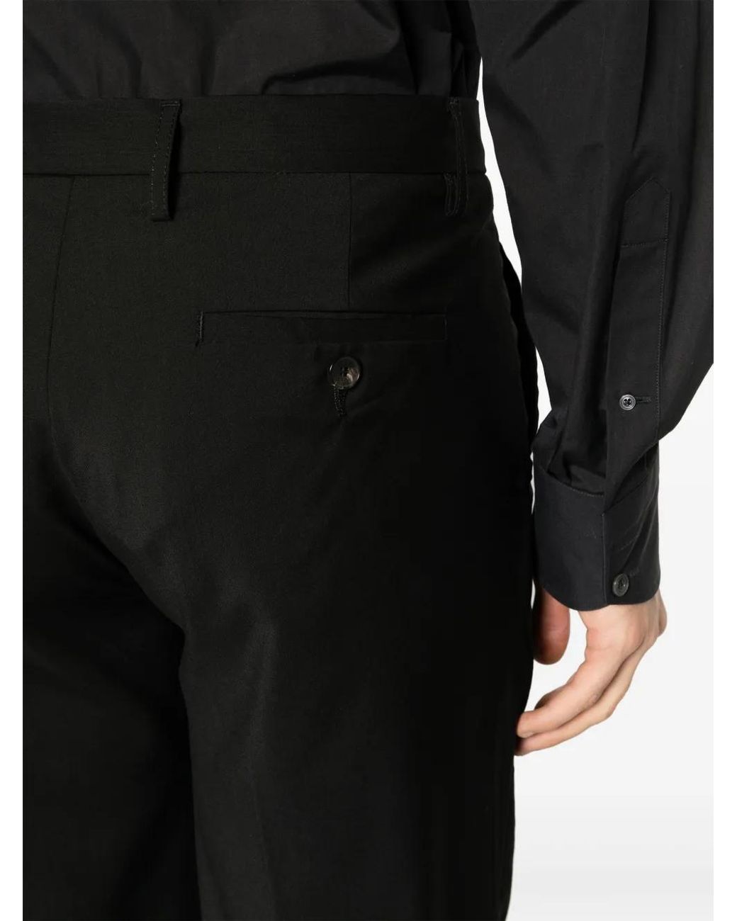 Etro Pantalon Van Scheerwol in het Black voor heren