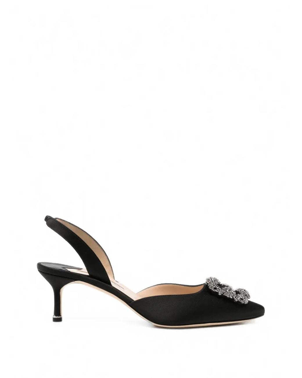 Manolo Blahnik Black Escarpins Hangisli À Boucle