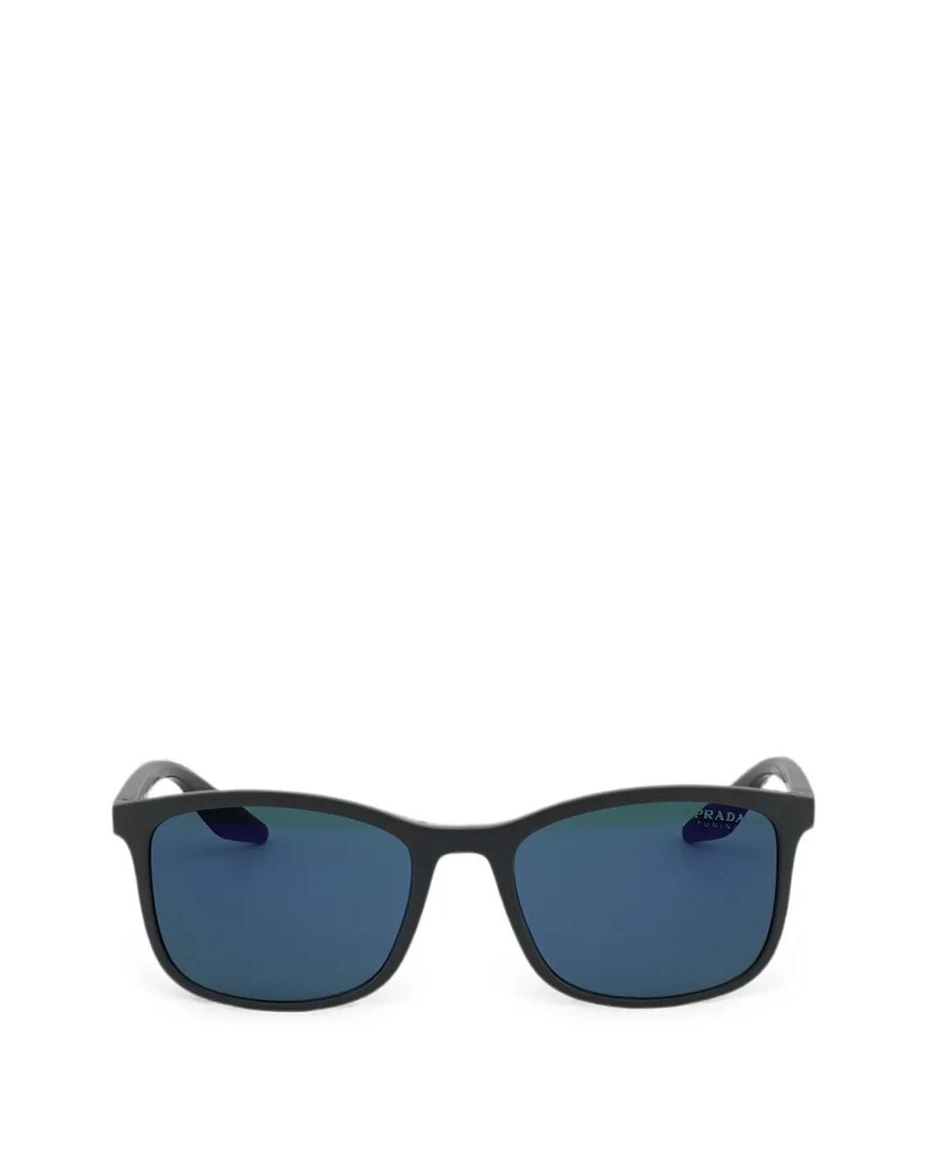 Prada Linea Rossa Blue Lunettes De Soleil À Monture Carrée for men