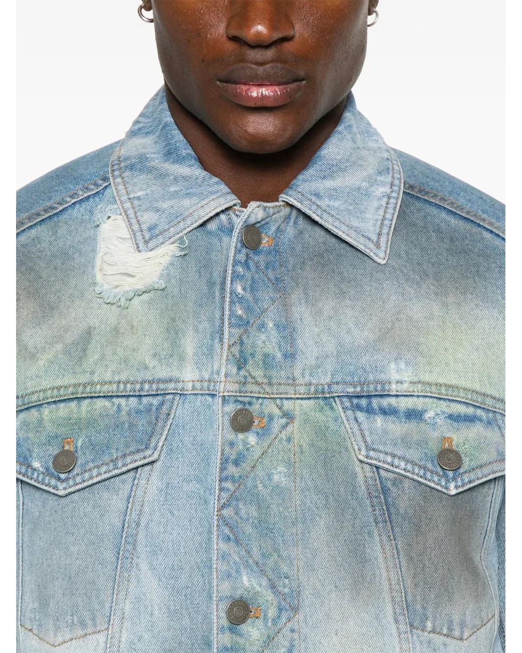 Egonlab Denim Bomberjack in het Blue voor heren