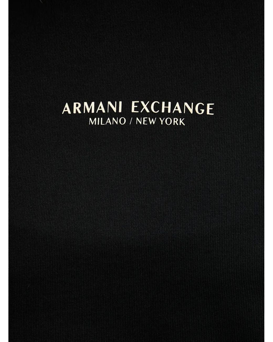 ARMANI EXCHANGE Black Logo-Detail Crew Neck Sweatshirt