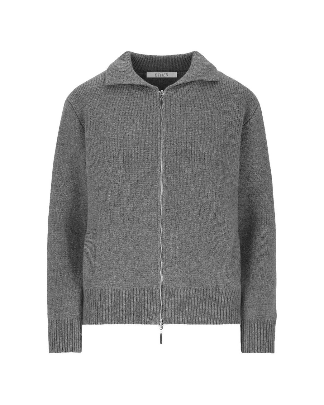 Aether Gray Veste Bomber À Fermeture Zippée
