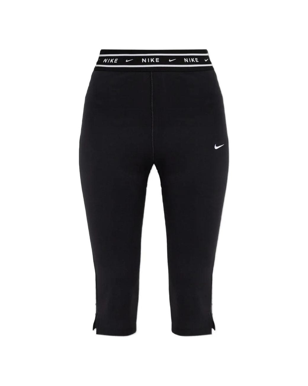 Nike Black Chill-Jersey Tight High-Waisted Capri Leggings