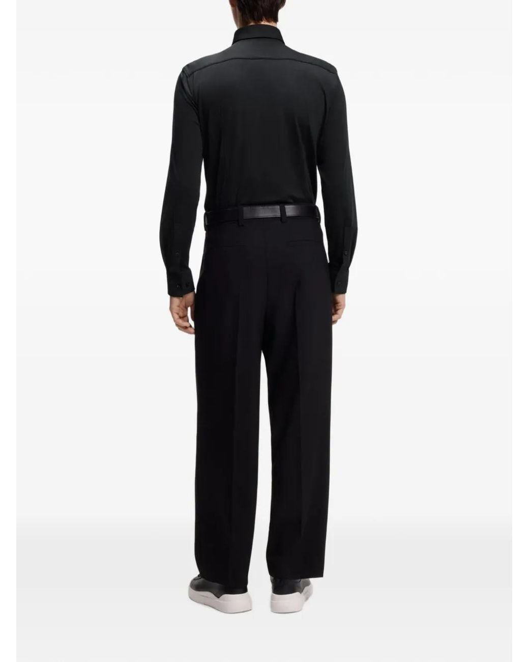 HUGO Black Slim-Fit Shirt for men