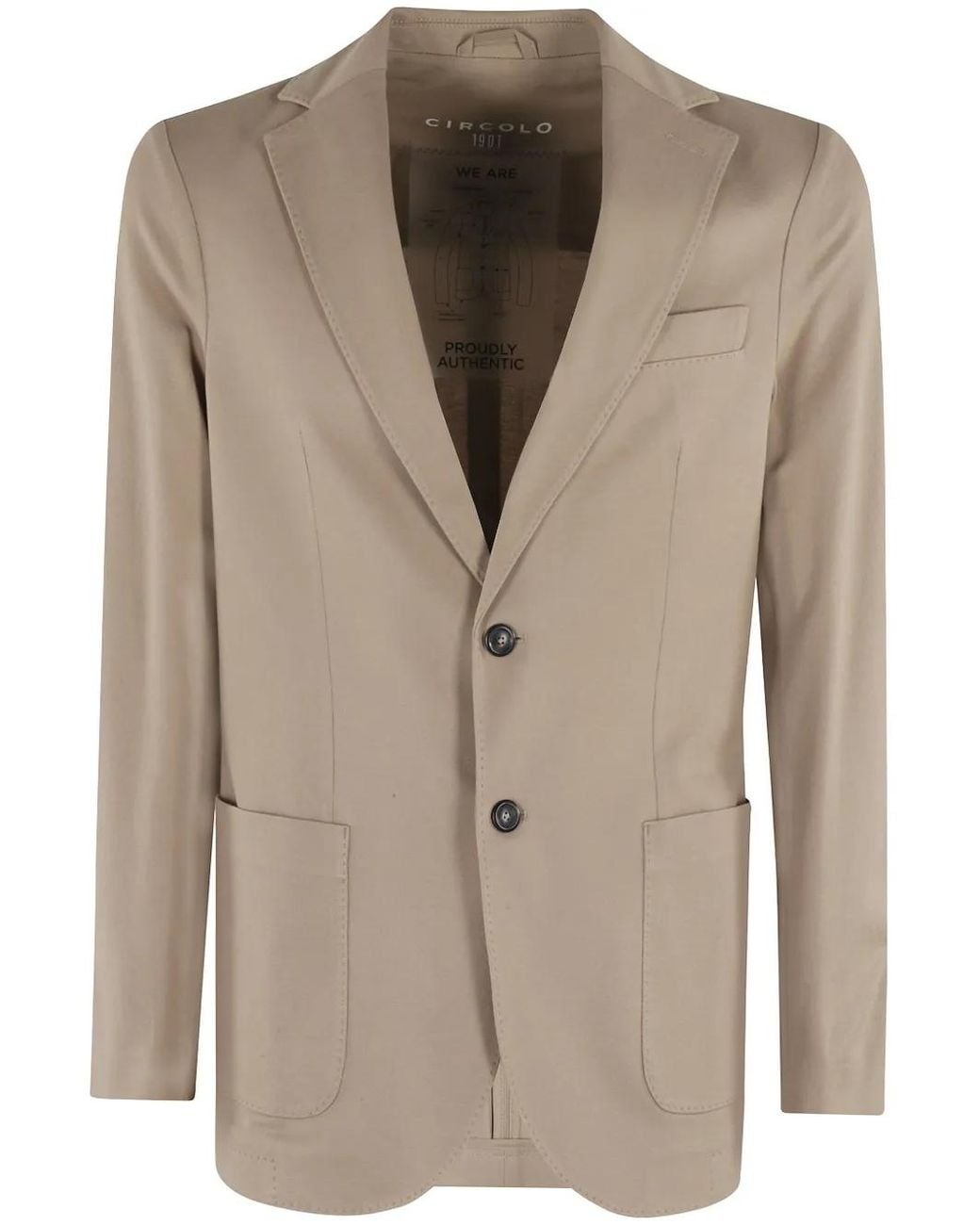 Circolo 1901 Natural Patch Pocket Blazer for men