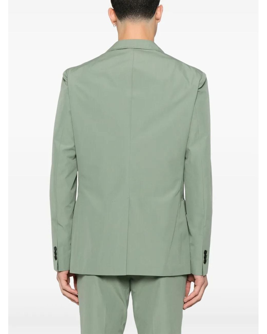 Fursac Green Single-Breasted Blazer for men