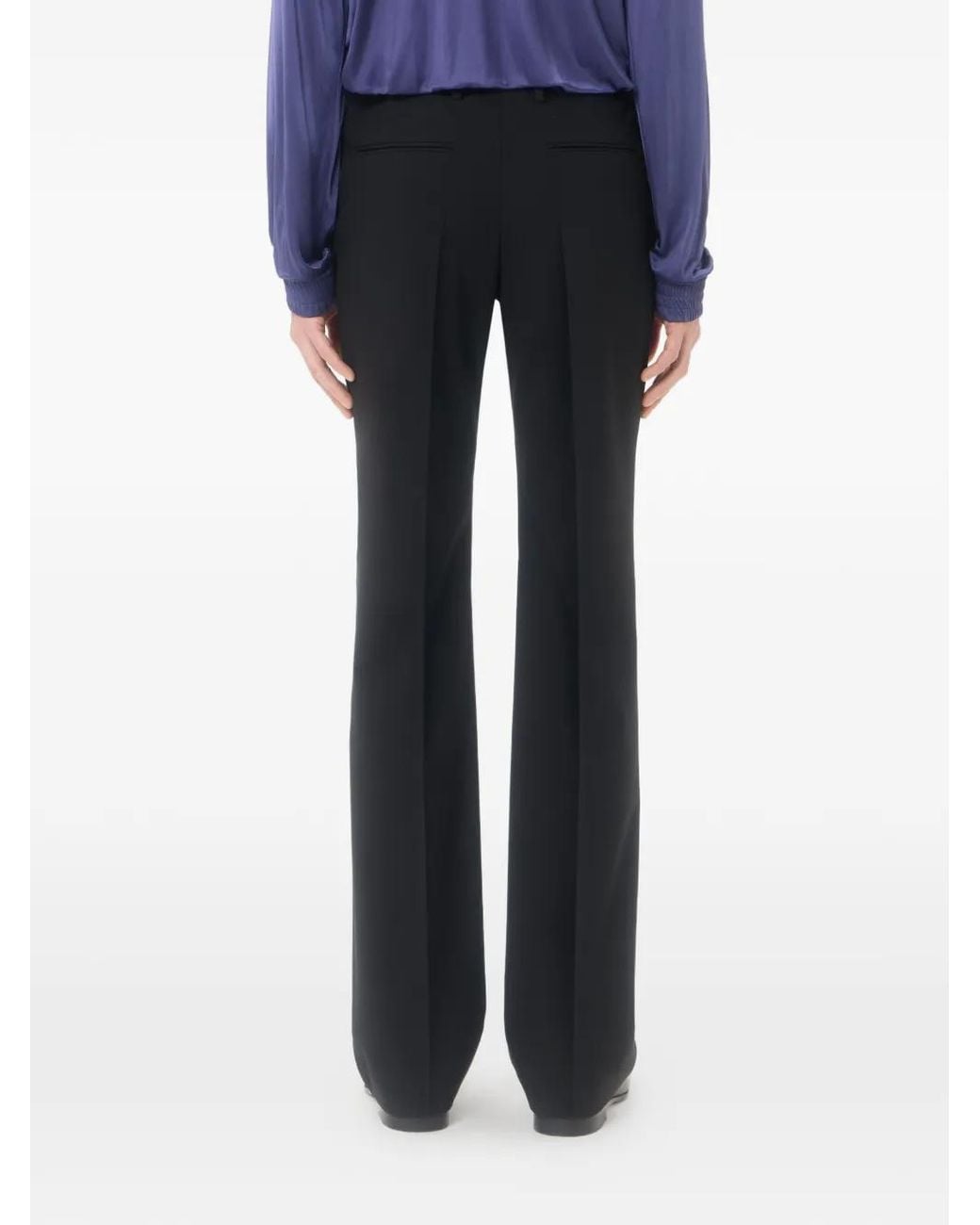 Valentino Garavani Black Wool Trousers for men
