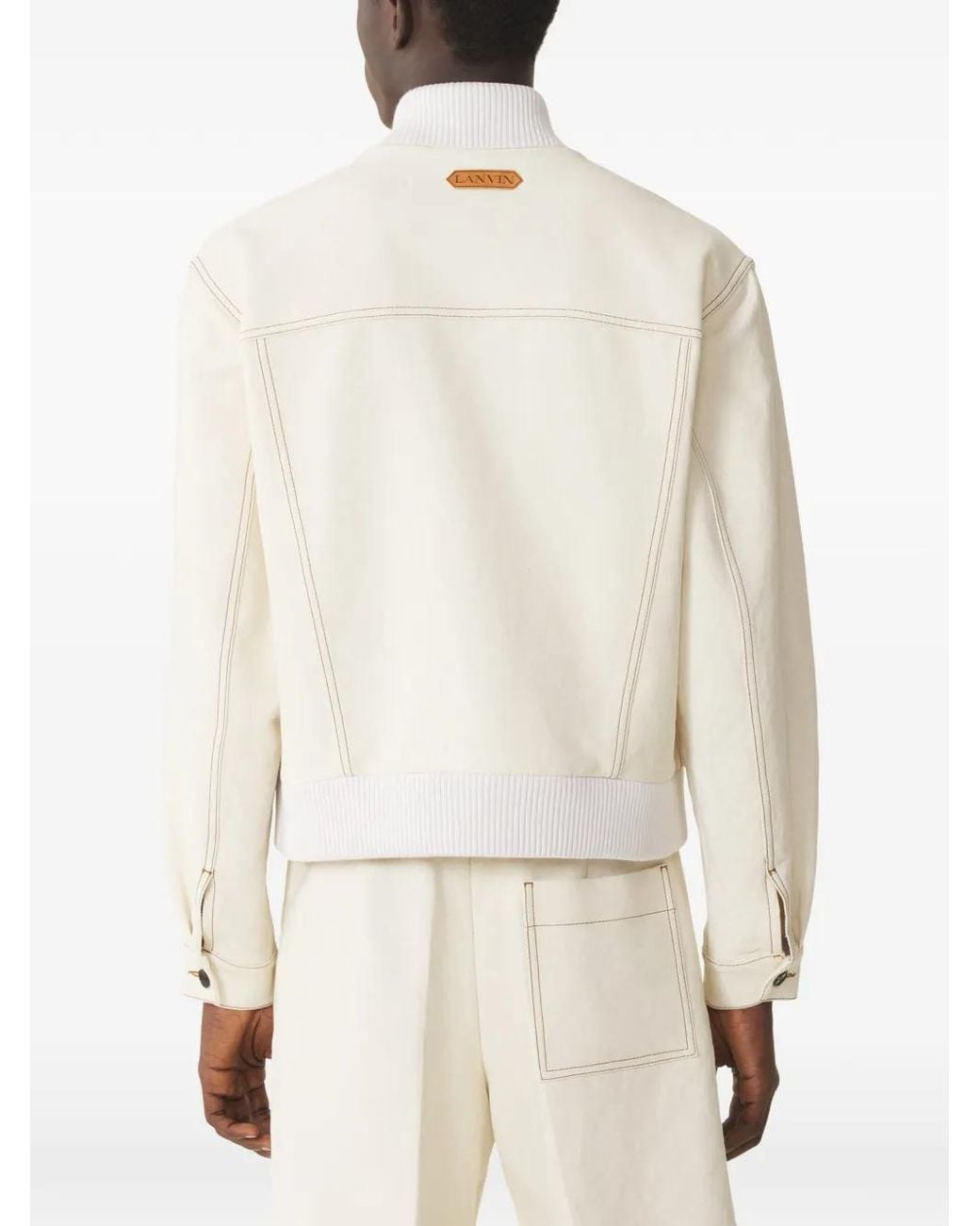 Lanvin White Teddy Jacket for men