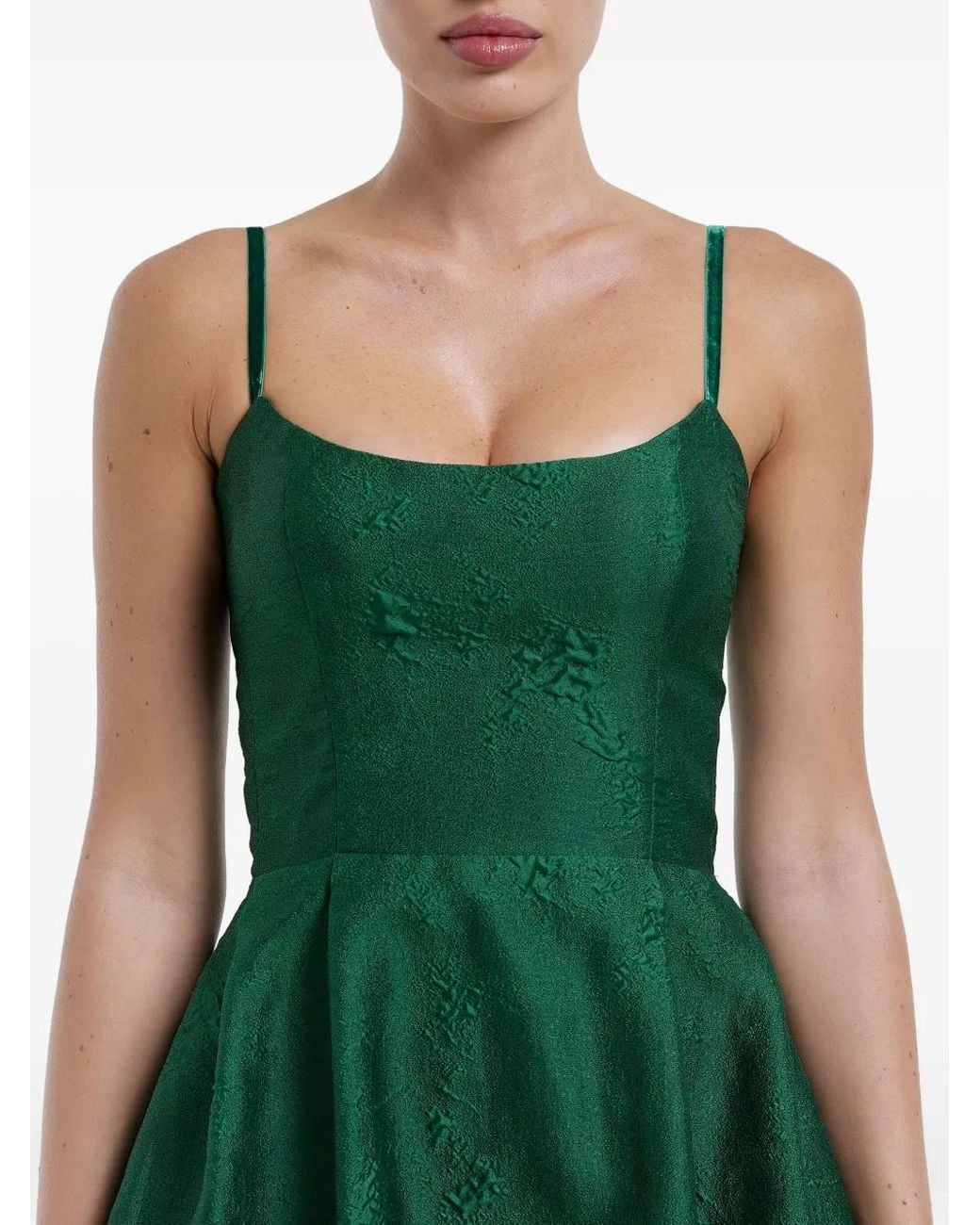 slim fit dress slacks Jacquard Fitted Corset Bustier Dress main image 1