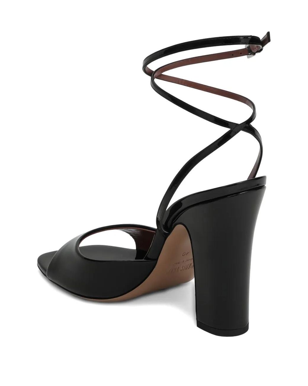 Paris Texas Black Lara Ankle-Strap Sandals