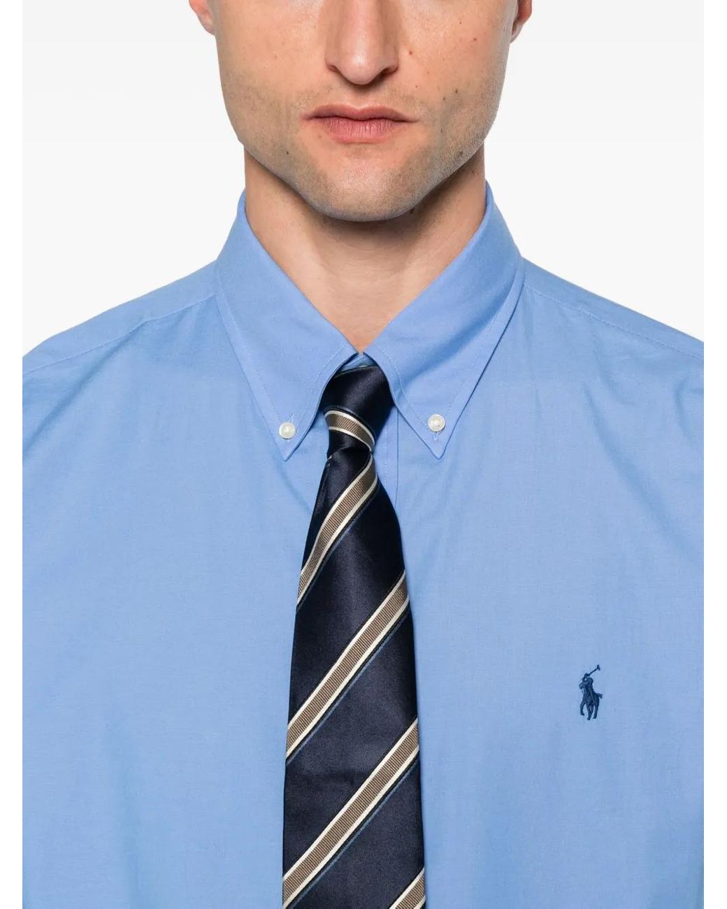 Polo Ralph Lauren Blue Comfort Fit Button-Down Shirt for men
