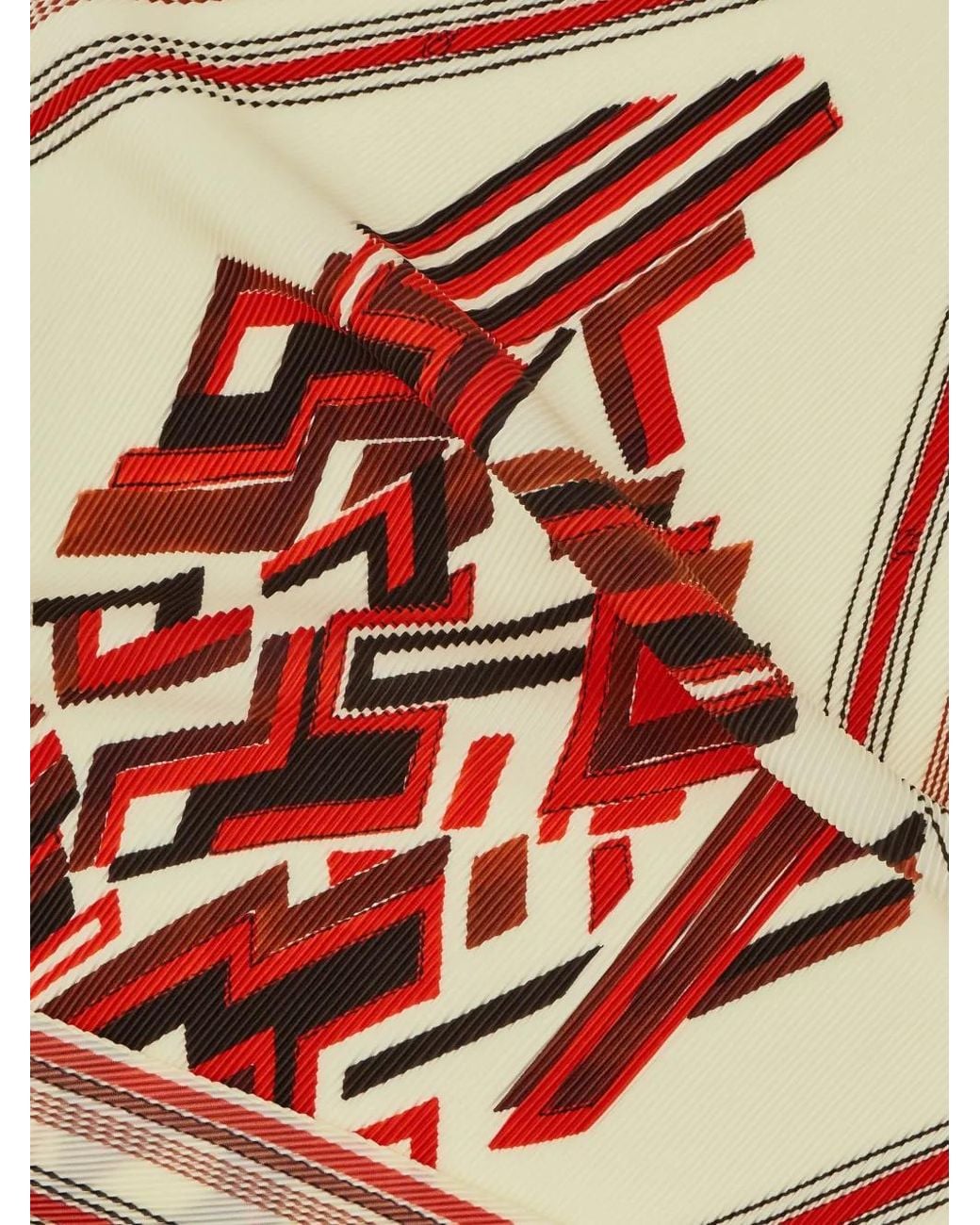 Ferragamo Red Lunar New Year Print Diamond Scarf