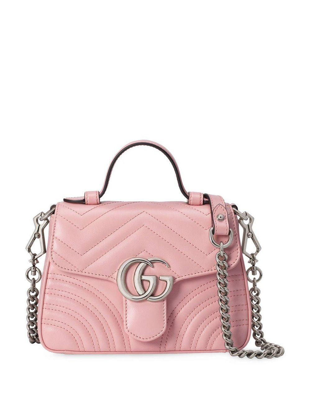 Mini sac à main GG Marmont Gucci en coloris Rose | Lyst