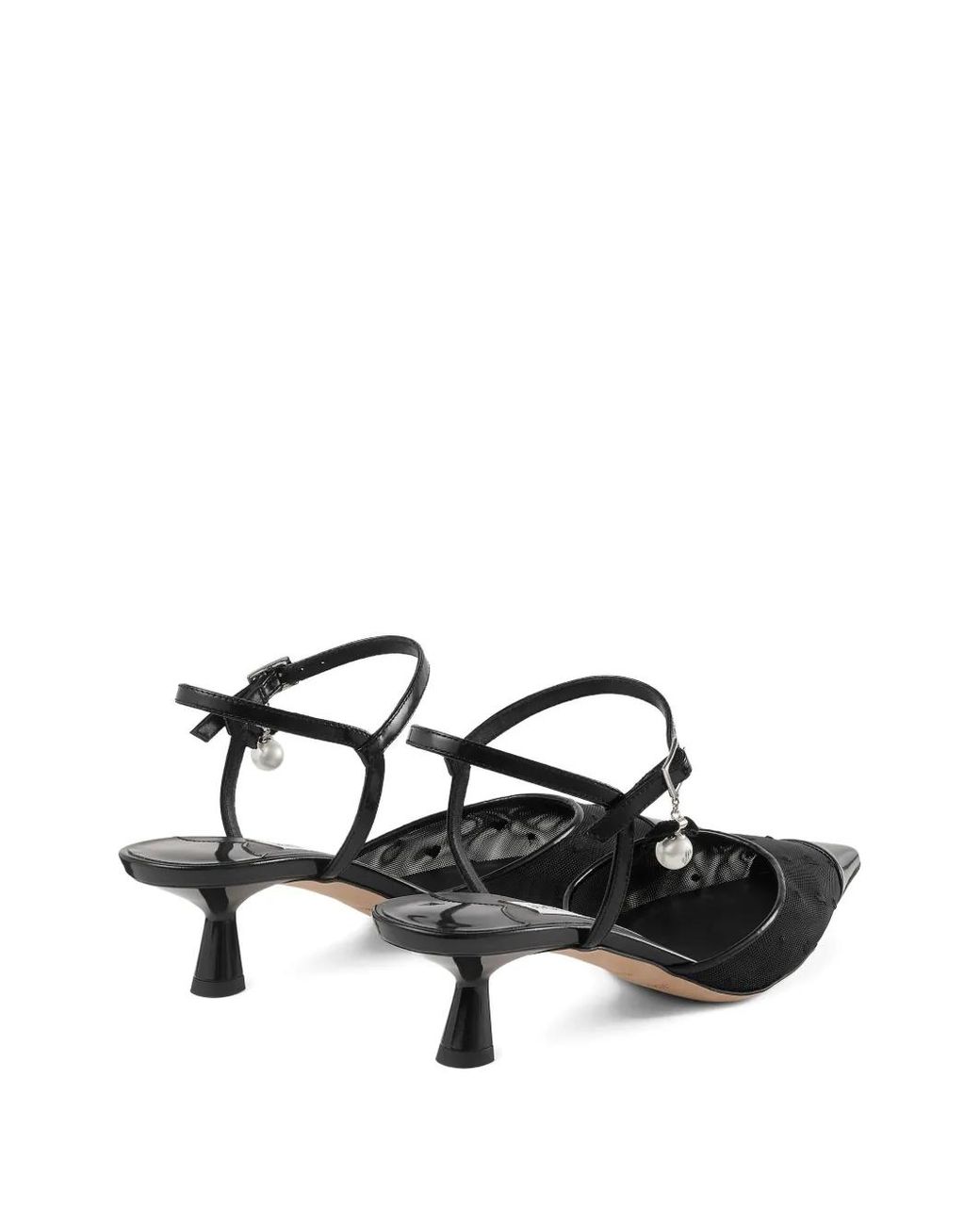 Jimmy Choo Black Aren Sling Back 45 Pumps