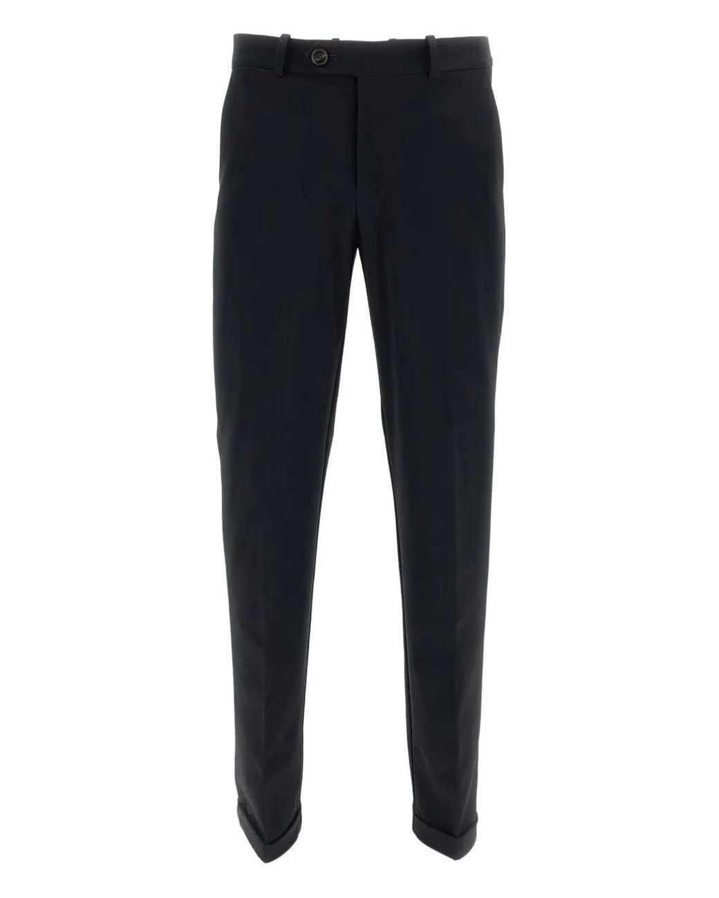Rrd Blue Turn-Up Tapered Trousers for men