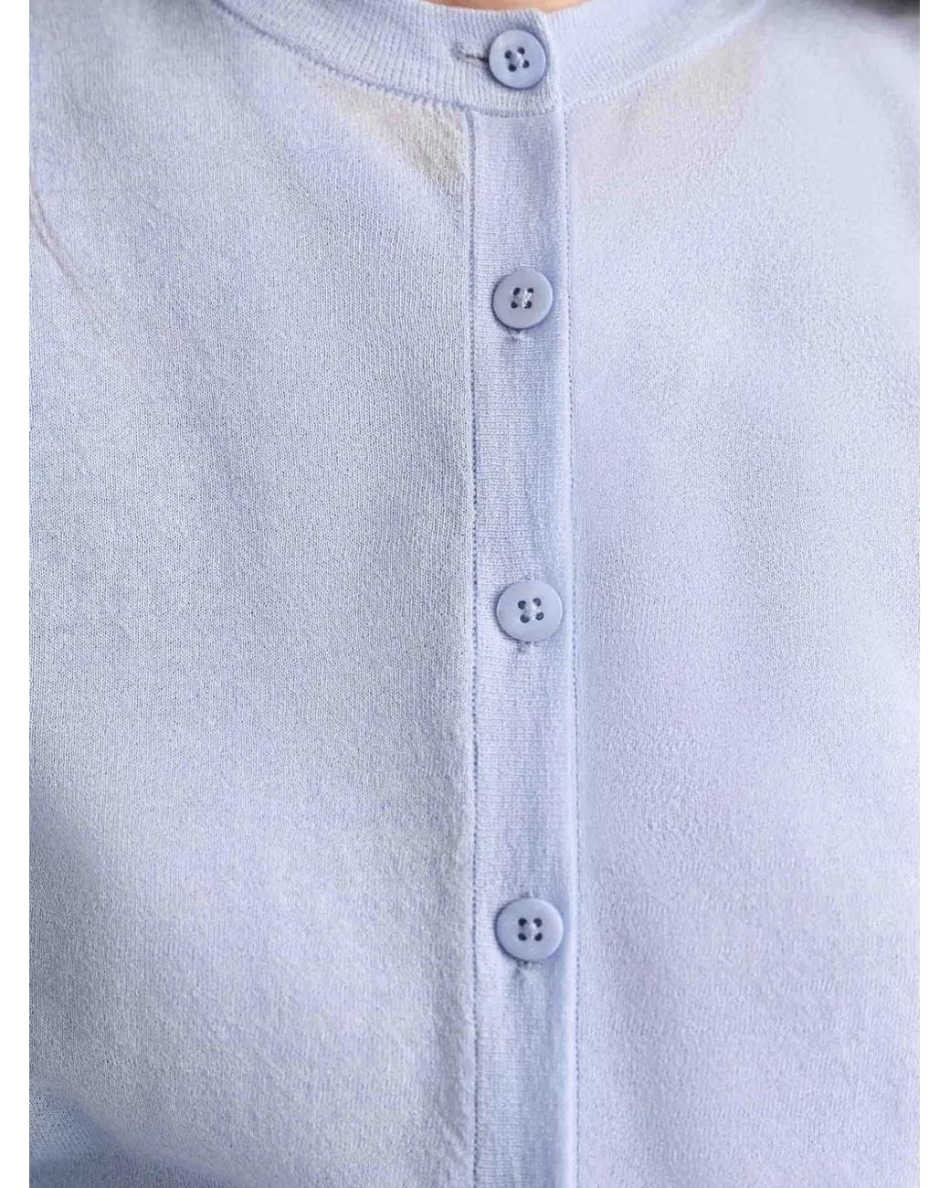 Dorothee Schumacher Blue Button-Fastening Patch-Pocket Cardigan