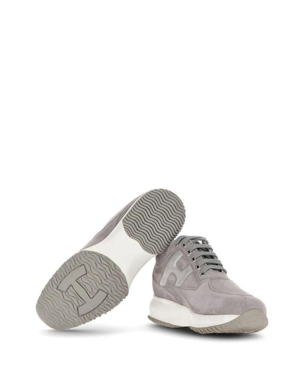 Hogan Gray Interactive Low-Top Sneakers