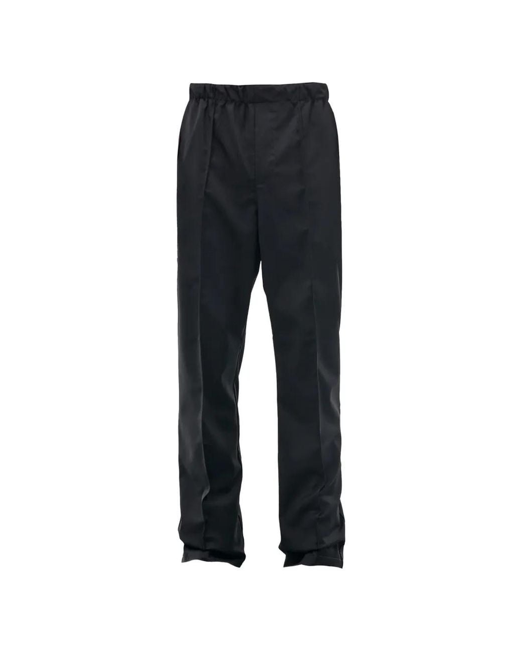 PROTOTYPES Black Pressed-Crease Trousers for men