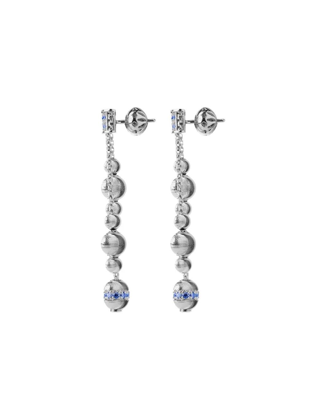 Officina Bernardi White 18Kt Empire Sapphire Earrings