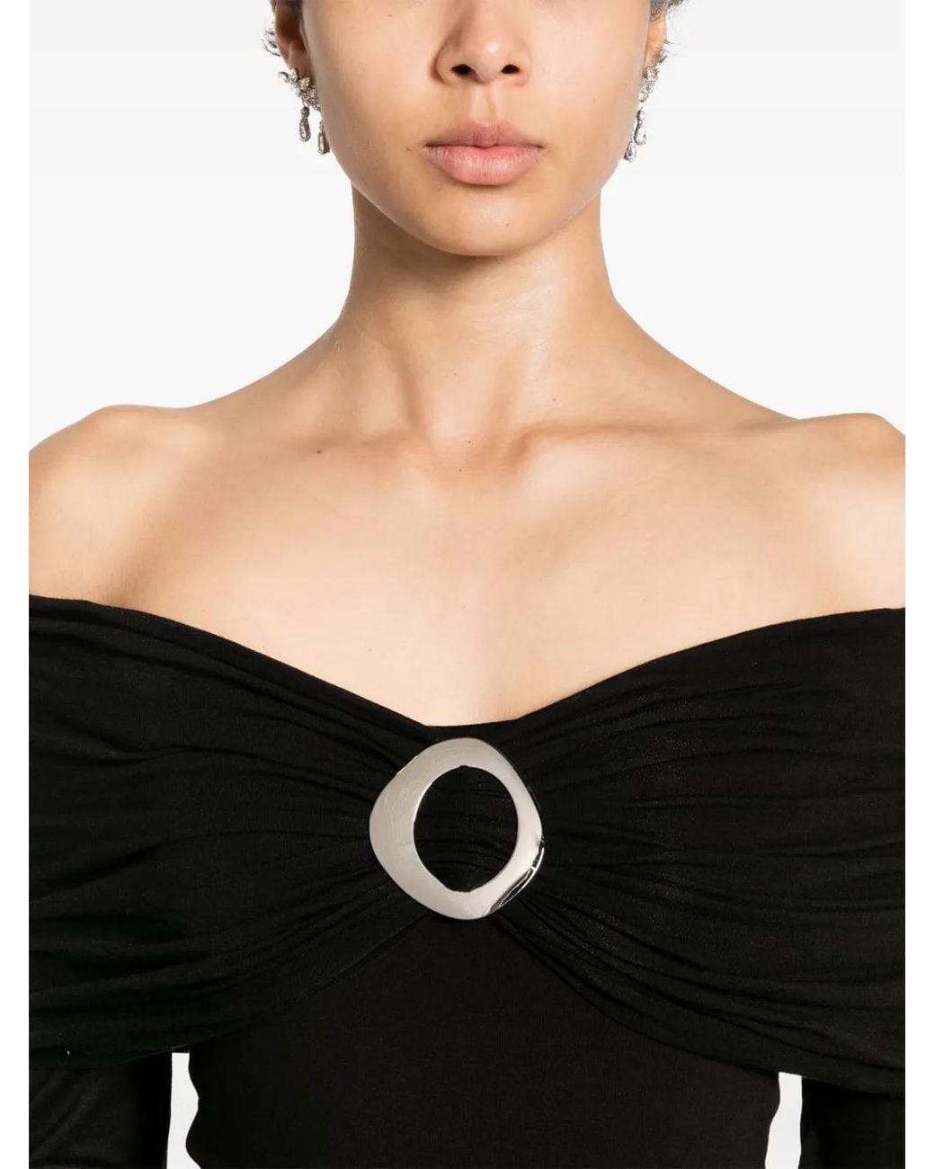 MANURI Black Amara Buckle 2.6 Maxi Dress