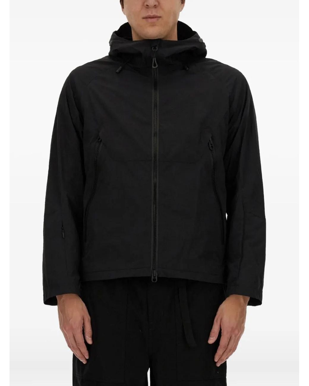 JG1 Black Zip-Fastening Jacket for men