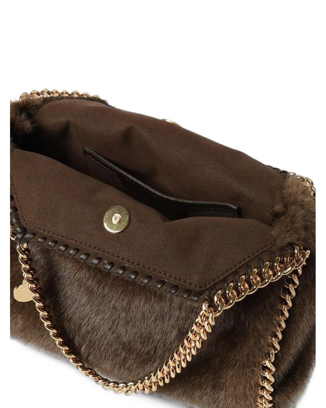 Stella McCartney Brown Falabella Mini Tote Bag