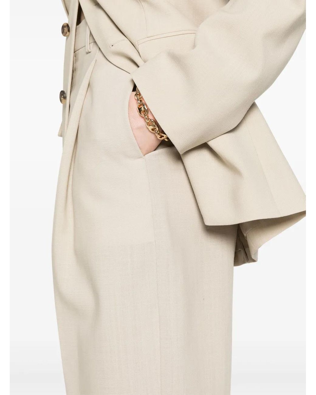 Wardrobe NYC Plooibroek in het White