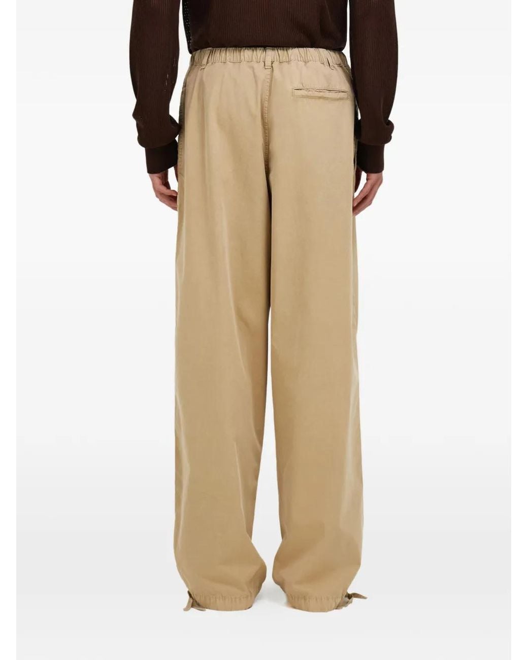 Ferragamo Natural Baggy Trousers for men