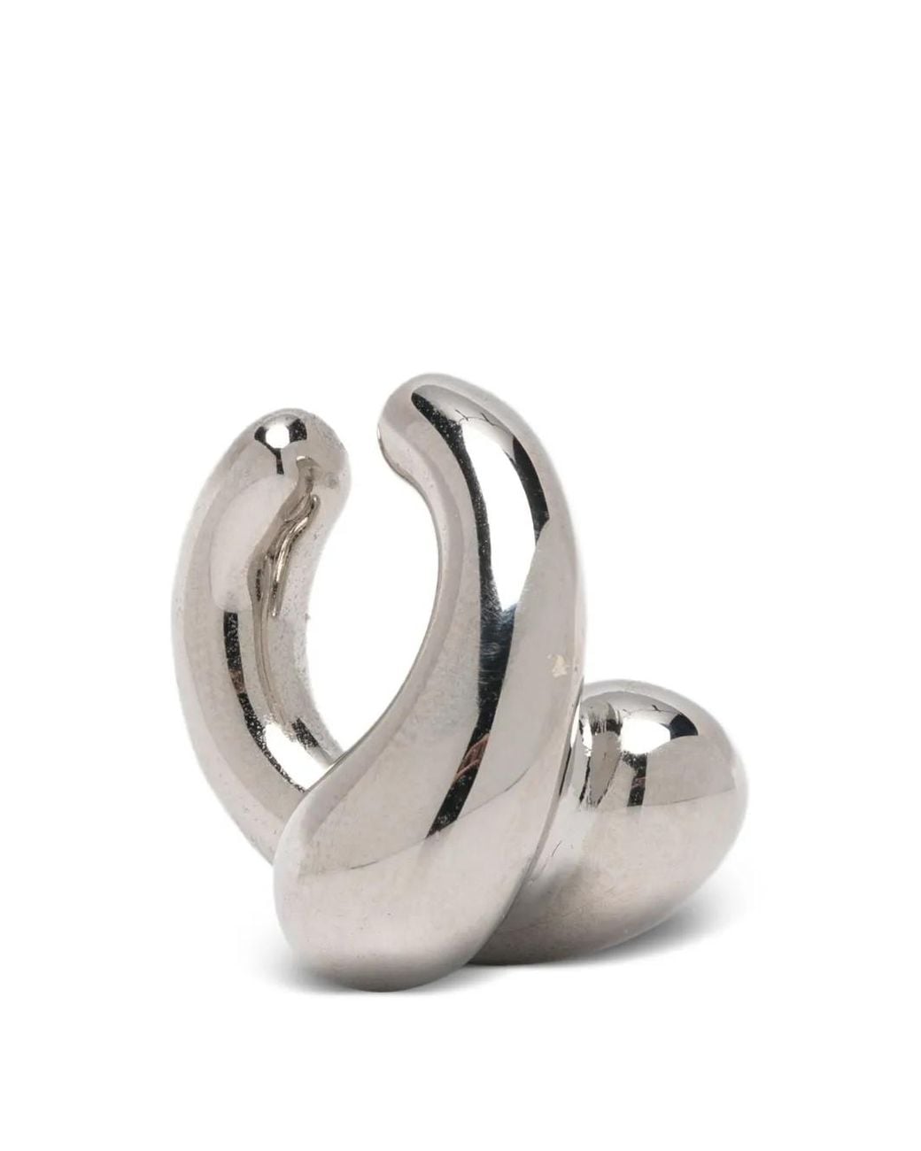 Panconesi White Intertwined-Hoop Earrings