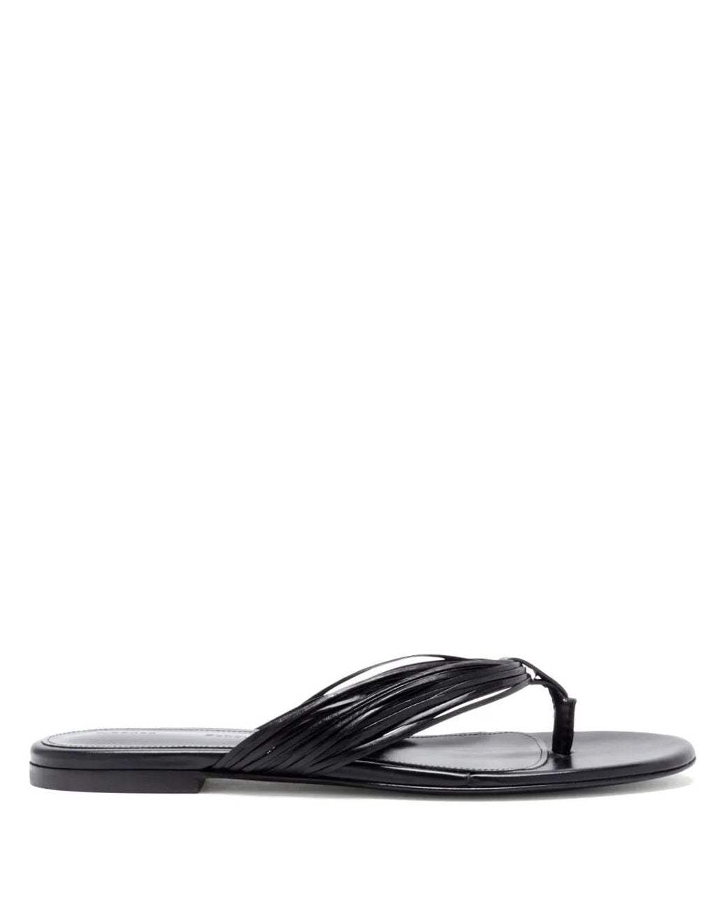 Proenza Schouler White Fringe-Detail Flip Flops