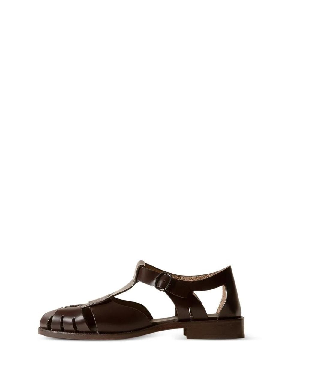Hereu White Pesca Round-Toe Fisherman Sandals for men