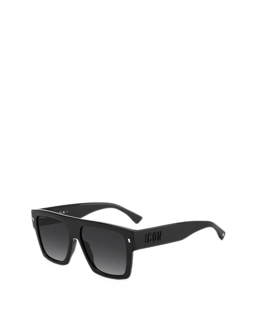 DSquared² Black Lunettes De Soleil Iconique À Monture Carrée