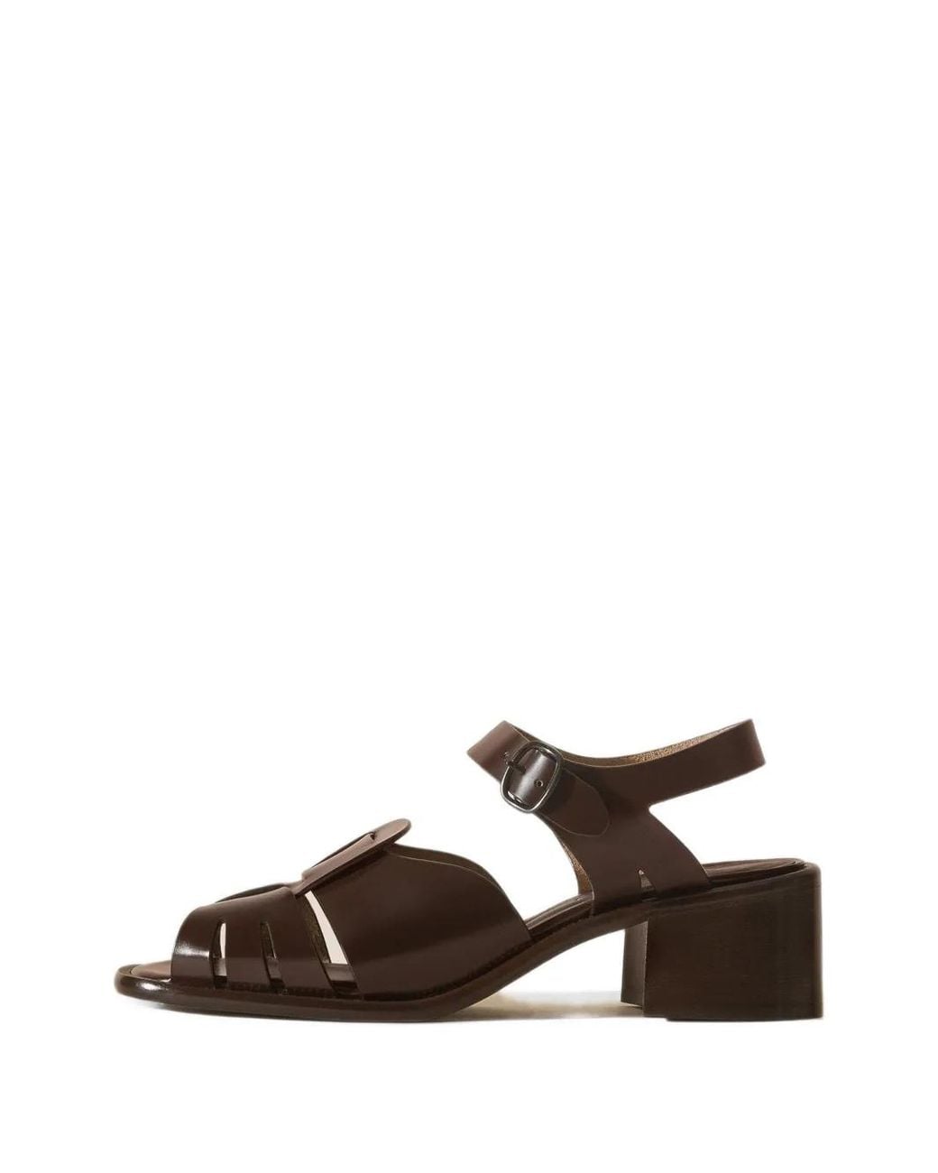 Hereu Brown Ancora Heeled Sandals