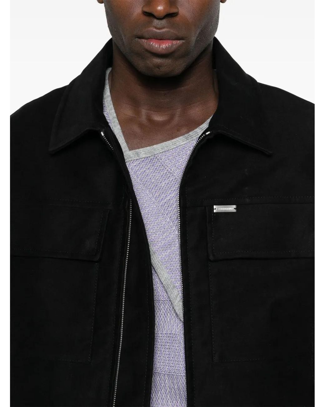 Ferragamo Black Cotton Jacket for men