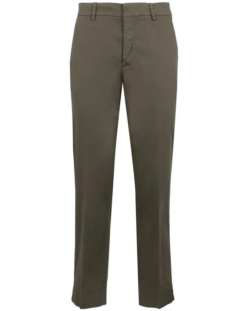Aspesi Gray Straight-Leg Trousers