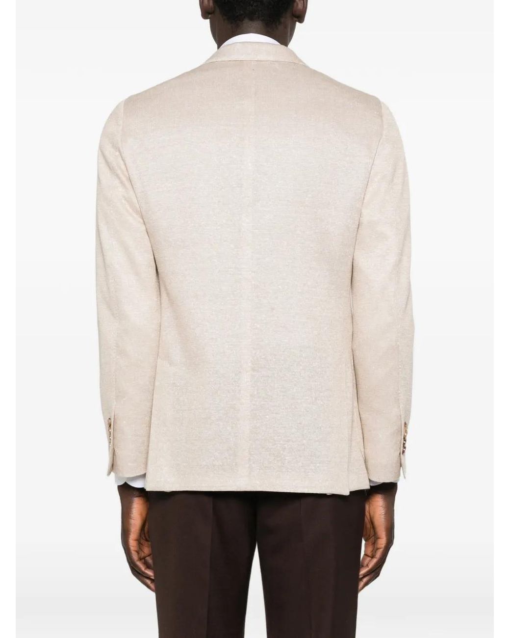Lardini White Single-Breasted Blazer for men