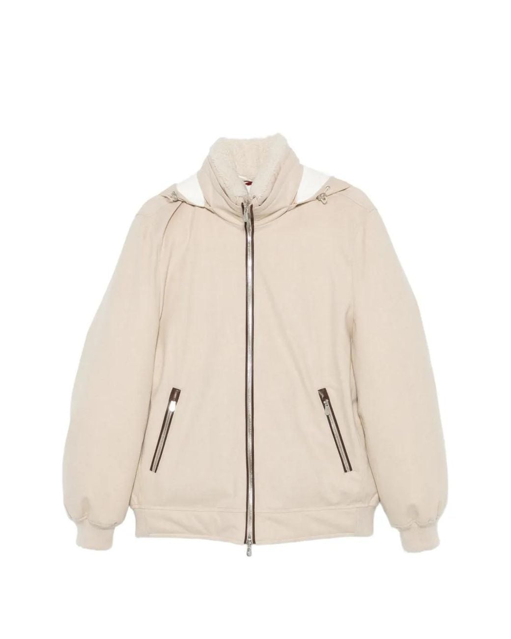 Brunello Cucinelli Jack Met Capuchon in het Natural voor heren