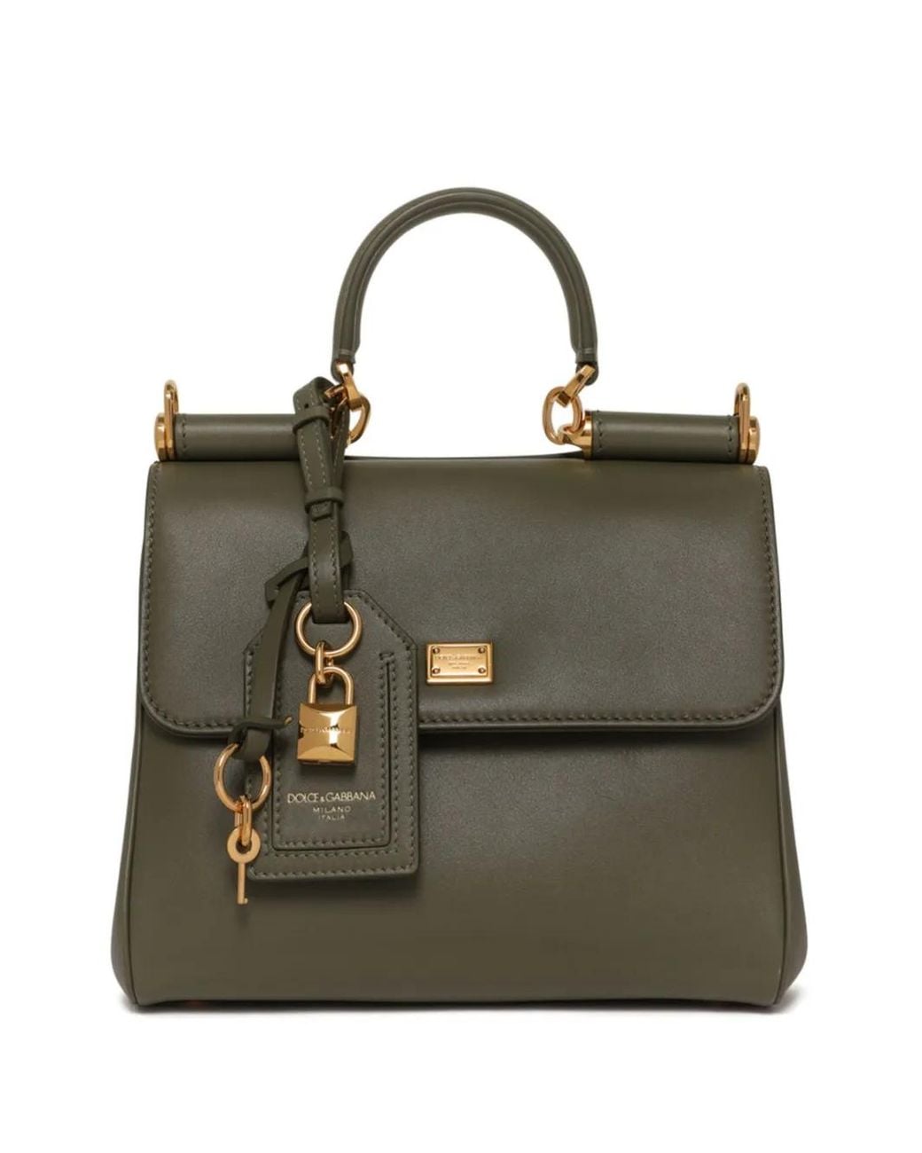 Dolce & Gabbana Green Small My Sicily Handbag