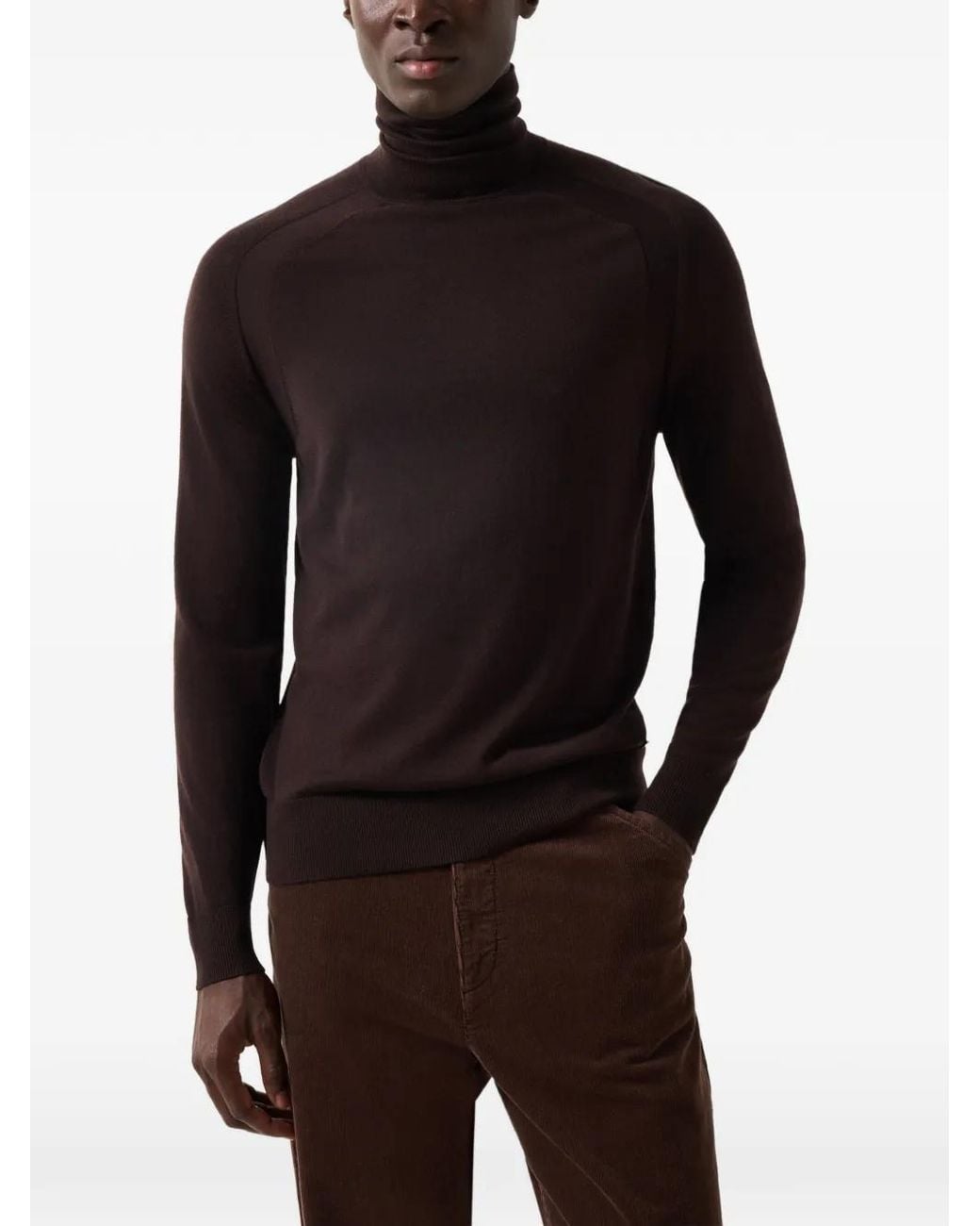 Bogner Black Gordon Roll-Neck Sweater for men