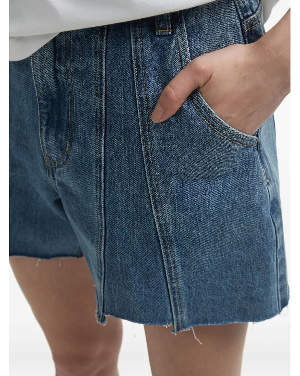 B+ AB Denim Shorts in het Blue