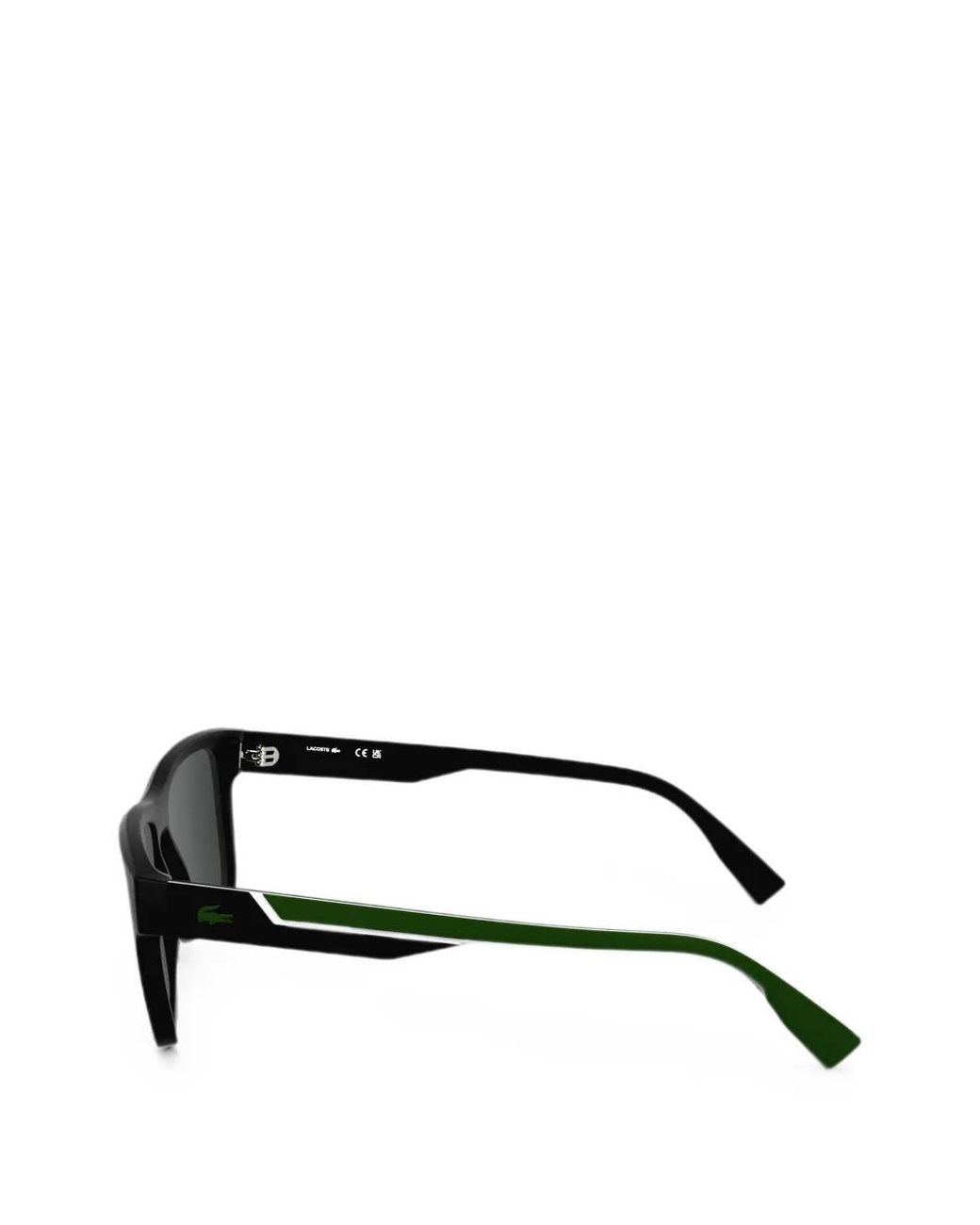 Lacoste Black Rectangle-Frame Sunglasses for men