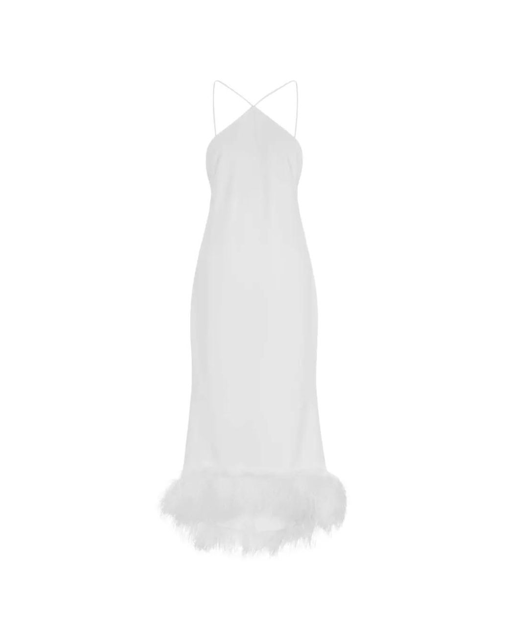 16Arlington White Ade Midi Dress