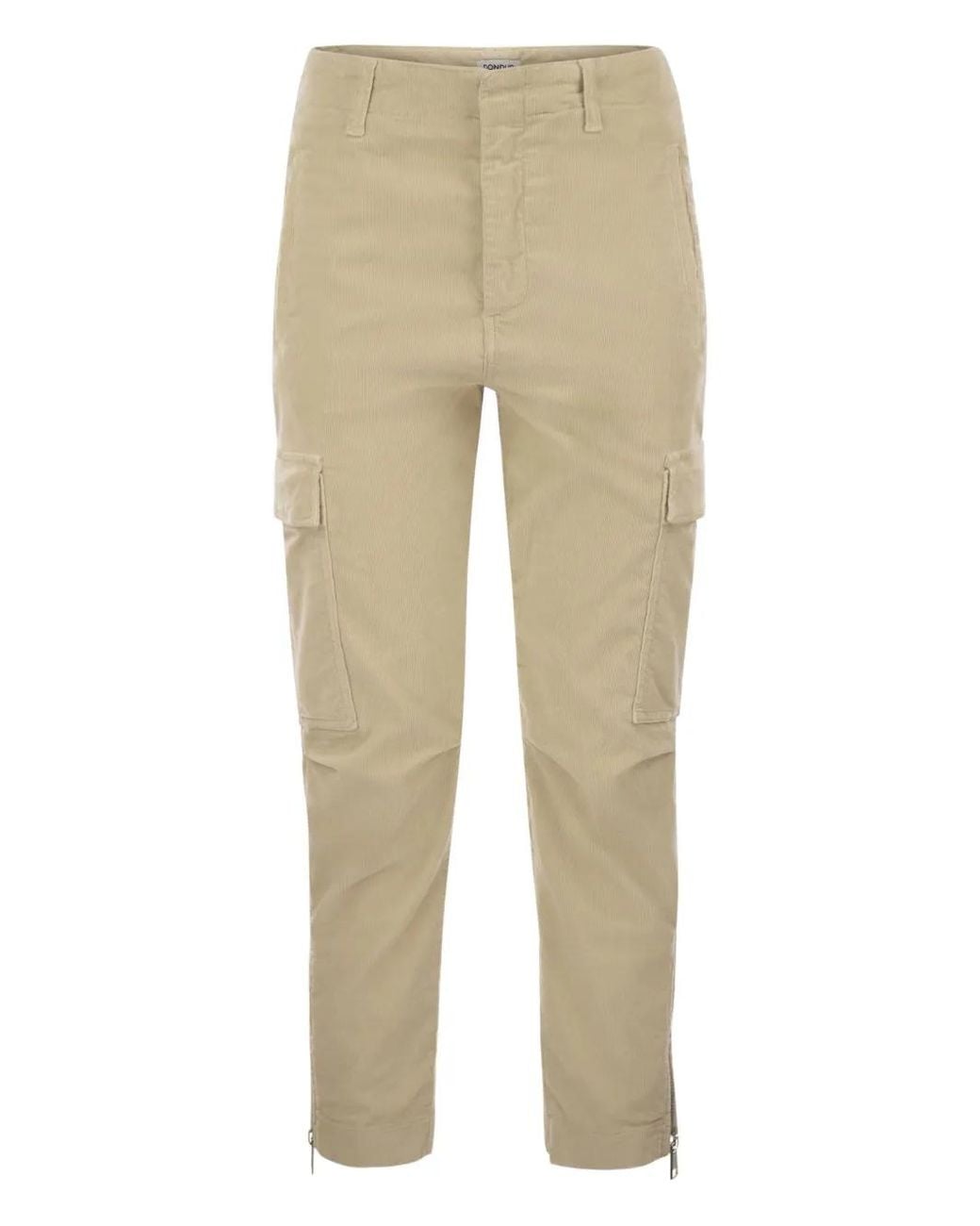 Dondup Natural Eve Velvet Cargo Trousers