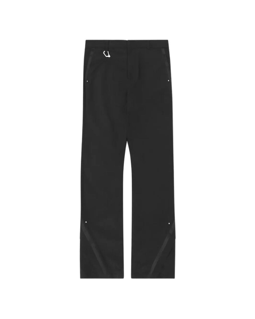 HELIOT EMIL Black Moire Trousers for men