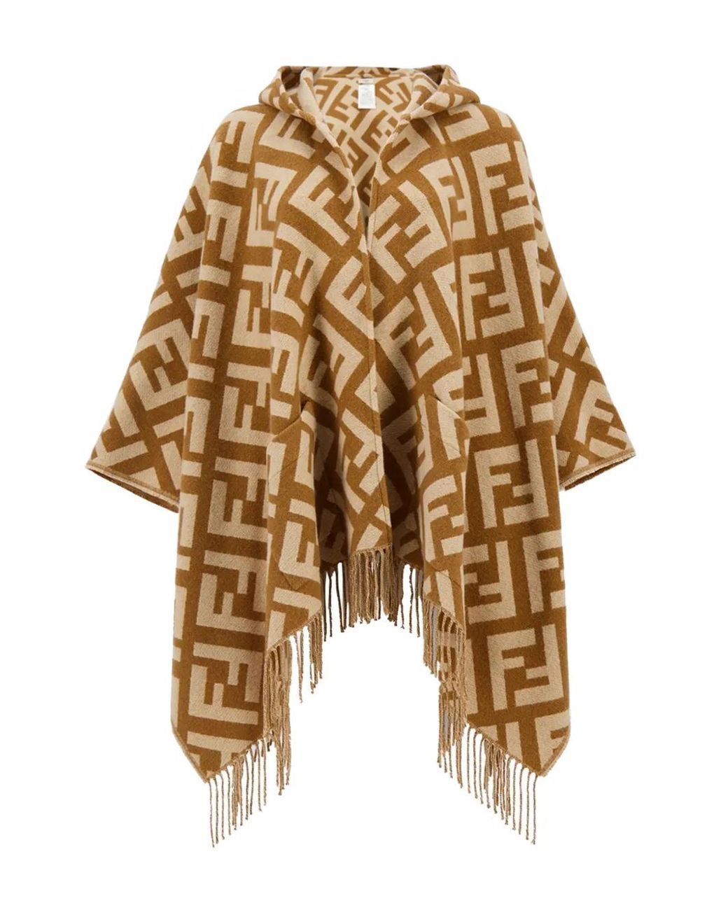 Fendi Kasjmier Poncho in het Metallic