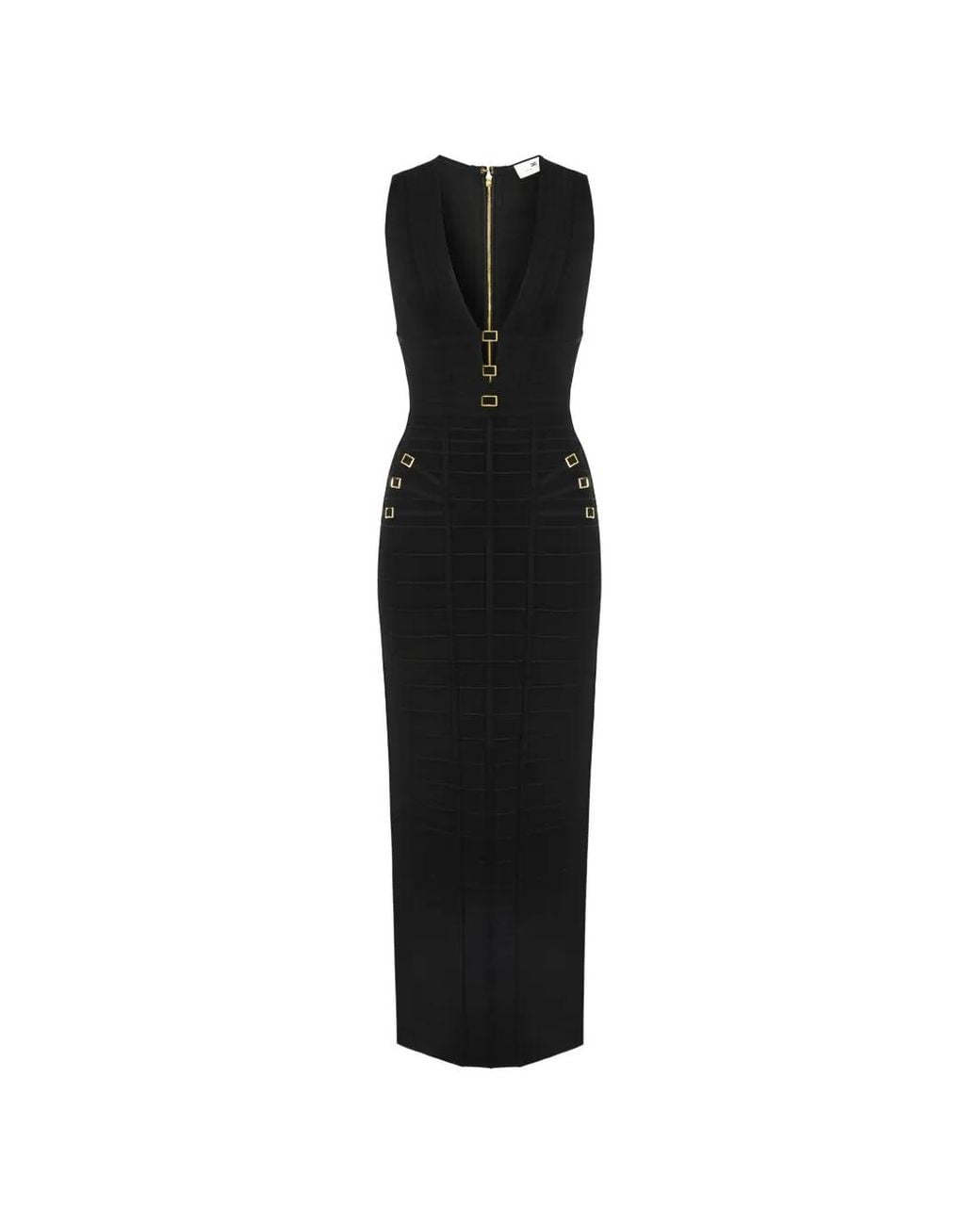 Elisabetta Franchi Black Carpet 3D Knit Dress