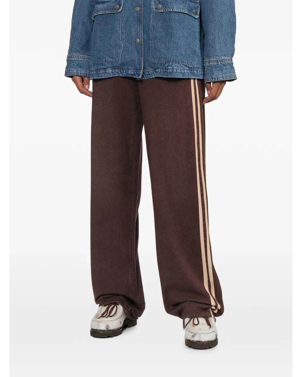 Rag & Bone Brown Side-Stripe Trousers